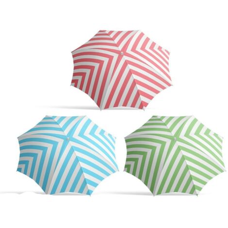 Ombrellone bigbuy garden righe 200 cm nylon alluminio