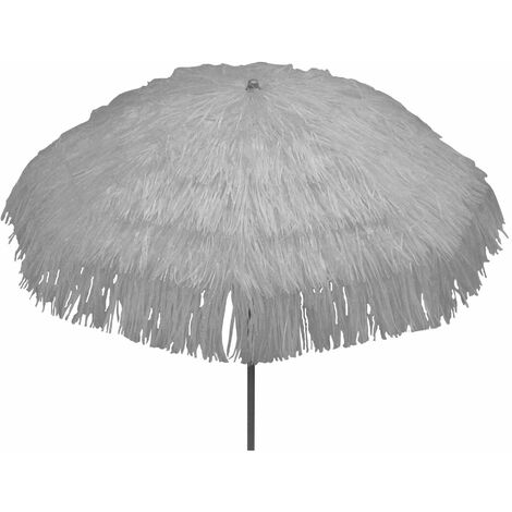 Ombrellone da Giardino Ø2 m Palo Ø33 mm in Acciaio Maffei Kenia Bianco