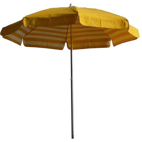 Ombrellone da Giardino Ø2 m Palo Ø33 mm in Acciaio Maffei Venezia Duplex Giallo/Bianco e Giallo