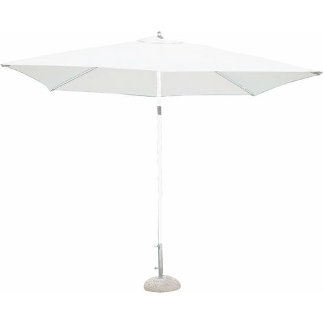 Ombrellone da Giardino 2 X 2 Palo Centrale Bianco per Esterno Ristorante Gelateria Bar Hotel Albergo