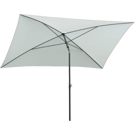 Ombrellone da Giardino 2,4x1,5 m Palo Ø27 mm in Acciaio Maffei Kronos Ecrù