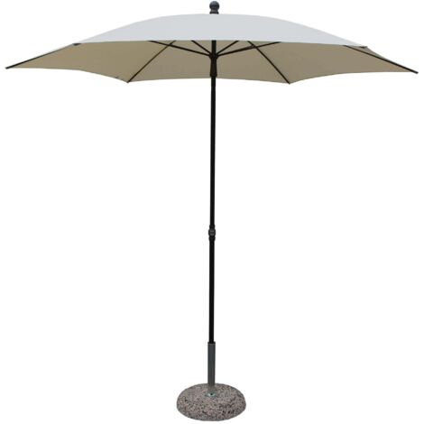 Ombrellone da Giardino Ø 2,5 m Palo Ø27 mm in Acciaio Maffei Kronos Ecrù