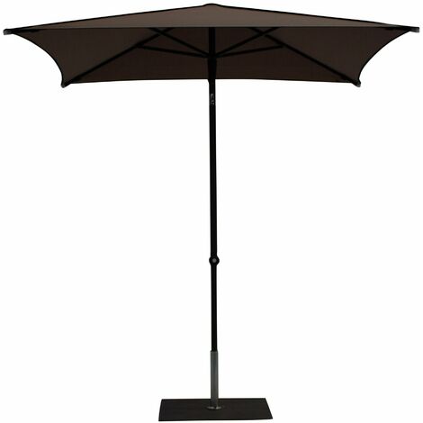 Ombrellone da Giardino 2x2 m Palo Ø38 mm in Alluminio Tessuto Dralon Acrilico Border Taupe