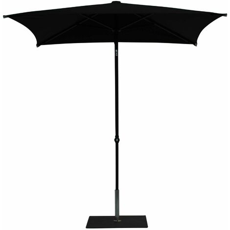 Ombrellone da Giardino 2x2 m Palo Ø38 mm in Alluminio Tessuto Olefin Trend Nero