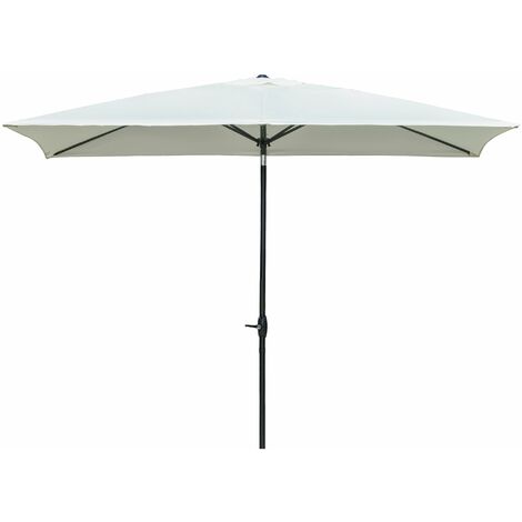 Ombrellone da Giardino 2x3 m Palo Ø38 mm in Alluminio e Poliestere Beige