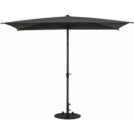 Ombrellone da Giardino 2x3 m Palo Ø38 mm Lyon Grigio Scuro