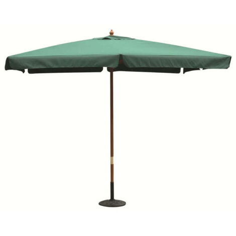Ombrellone da giardino 2x3 mt con palo centrale in legno Padova -  Green
