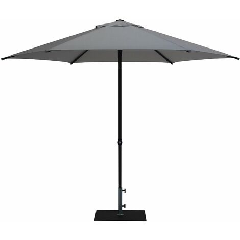 Ombrellone da Giardino Ø3 m Palo Ø38 mm in Alluminio Tessuto Olefin Trend Grigio