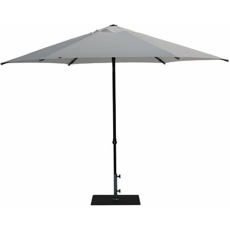 Ombrellone da Giardino Ø3 m Palo Ø38 mm in Alluminio Tessuto Poliestere Trend Bianco