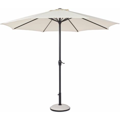 Ombrellone da Giardino Ø3 m Palo Ø46 mm in Alluminio Telo in Poliestere Ecrù