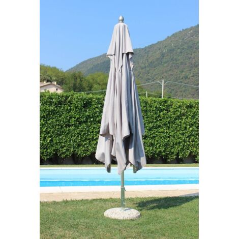in Poliestere e Colore a Scelta Giallo Nova Ombrellone da Giardino con Diametro da /Ø 3 m con Palo Centrale e Manovella Protezione UV 30