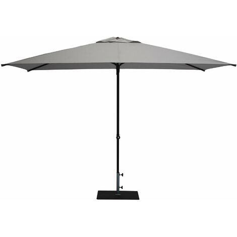 Ombrellone da Giardino 3x2 m Palo Ø38 mm in Alluminio Tessuto Olefin Trend Grigio