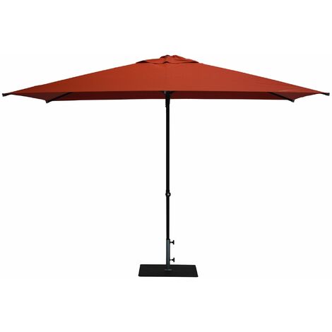 Ombrellone da Giardino 3x2 m Palo Ø38 mm in Alluminio Tessuto Olefin Trend Terracotta