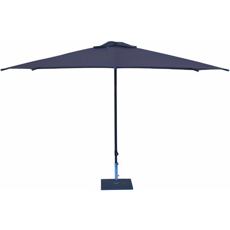 Ombrellone da Giardino 3x2 m Palo Ø38 mm in Alluminio Tessuto Poliestere Trend Antracite