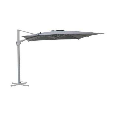 Ombrellone da Giardino Decentrato 3x3 m in Alluminio Noah Grigio