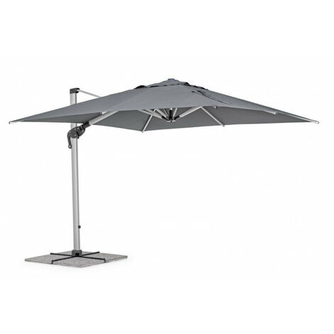 Ombrellone da Giardino Decentrato 3x3x2,51h m Ines Grigio Scuro