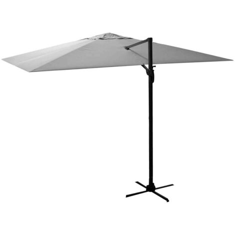 Ombrellone da Giardino Decentrato 3x4xh2,75 m in Alluminio New Michigan Grigio