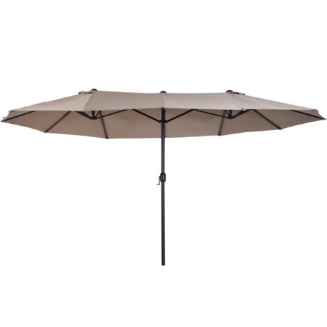 Ombrellone da giardino doppio da 4,6 m - Beige