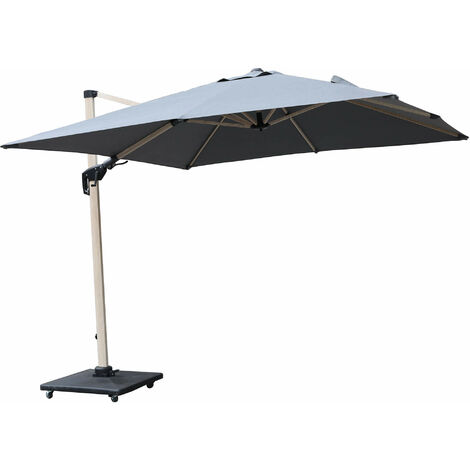 Ombrellone da Giardino in Alluminio 3x3m Vorghini Grigio
