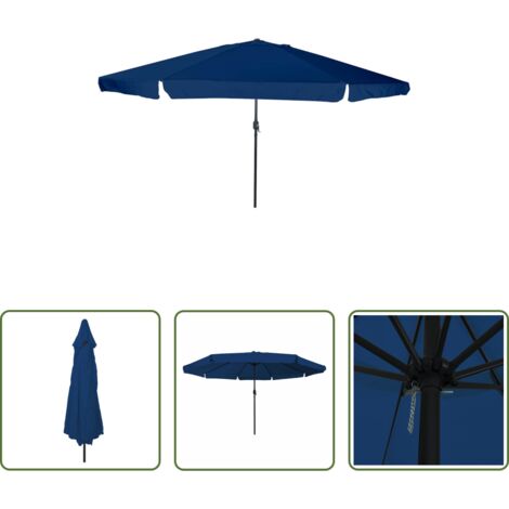 Ombrellone da giardino -  Ombrello da giardino Azzurro 394 x 394 x 248 cm