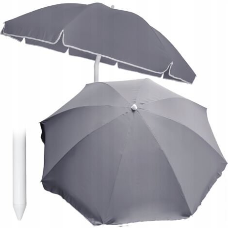 OMBRELLONE DA GIARDINO per balcone, terrazzo, PIEGHEVOLE con mantovana, 240 cm