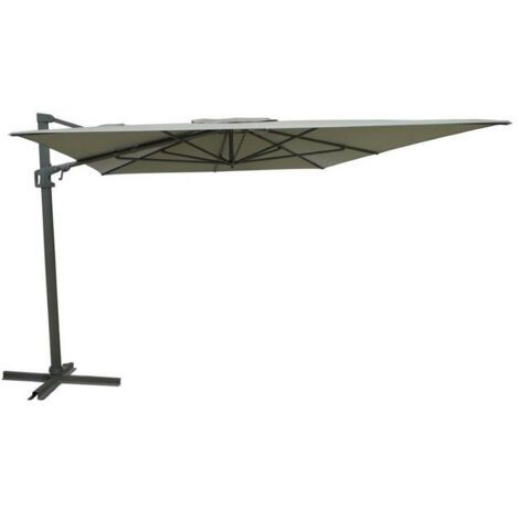 Ombrellone Da Giardino Retrattile 3x4 Metri Con Struttura In Alluminio Antracite E Telo In Poliestere Charcoal Next