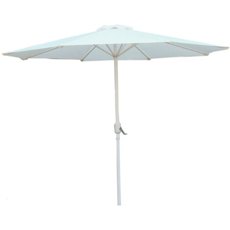 ombrellone da giardino eurogarden rotondo con doppio tetto colore ecrù, diametro 270 cm