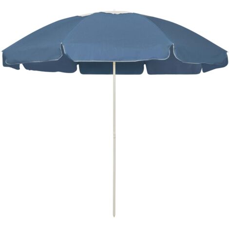 Ombrellone da Spiaggia Blu 240 cm vidaXL