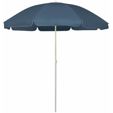 Ombrellone da Spiaggia Blu 240 cm vidaXL