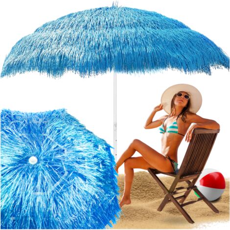 Ombrellone da spiaggia da giardino hawaiano per balcone terrazza corde spiaggia blu
