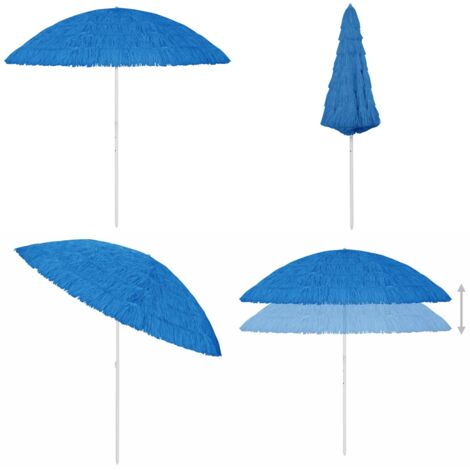 Ombrellone da Spiaggia Hawaii Blu 300 cm - Ombrellone hawaii - Ombrellone anti-UV