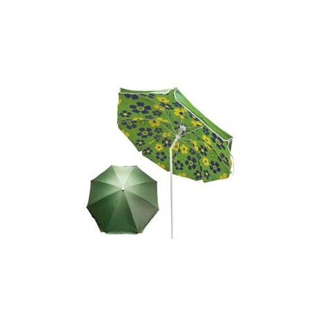 OMBRELLONE DA SPIAGGIA IN POLIESTERE DOPPIO VERDE CM.200  ø cm.200    VETTE