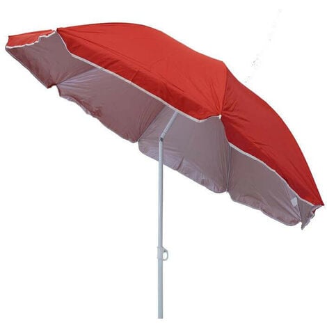 PLAYANESS Ombrellone da spiaggia tondo 1,80 mt con palo in acciaio e telo in nylon Nadby Sea