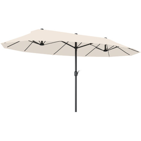 Ombrellone doppio da giardino 4,6 m - Beige