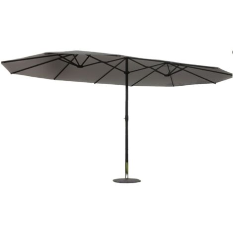 Ombrellone doppio  grigio diritto ovale 2,7 x 4,6 m VENICE