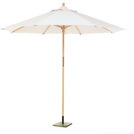 OMBRELLONE ESAGONALE IN LEGNO E TELO IN COTONE Ø250 CM