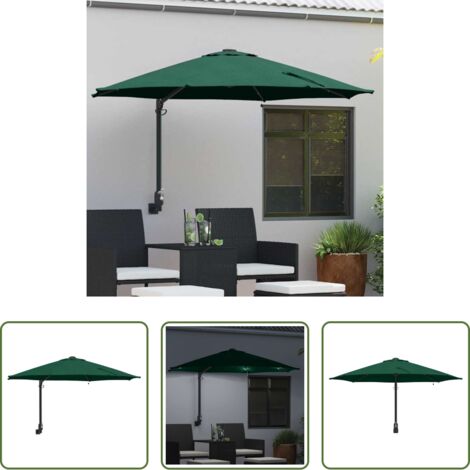 Ombrellone esterno -  Ombrello da giardino Verde 248 x 248 x 148 cm
