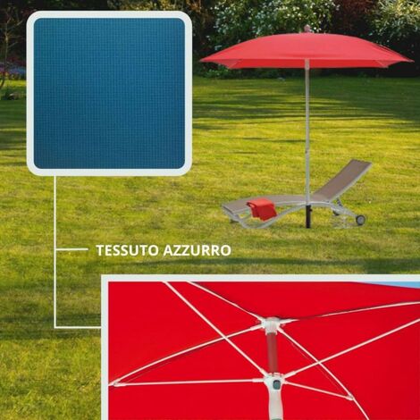 Ombrellone esterno Scirocco colore azzurro