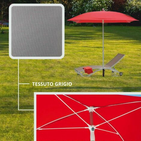 Ombrellone esterno Scirocco colore grigio