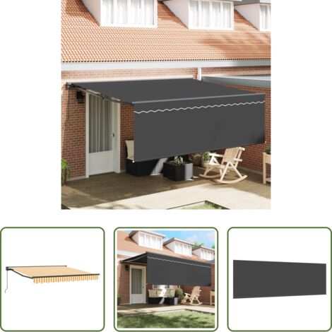 Ombrellone estivo -  Struttura della tenda Giallo e Bianco 350 x 250 cm