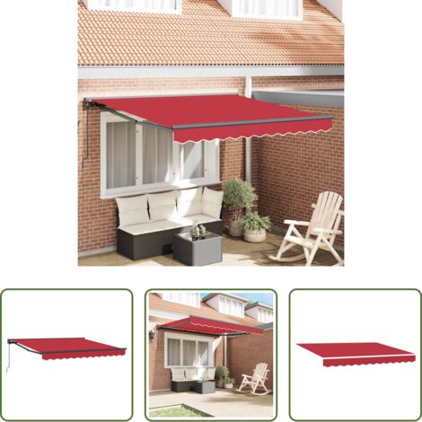 Ombrellone estivo -  Struttura della tenda Rosso 300 x 250 cm
