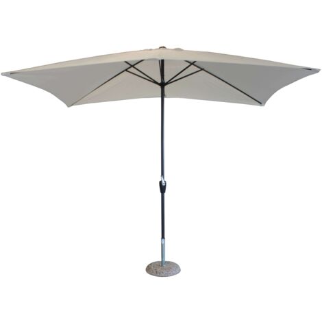 Ombrellone giardino 2x3 telo ecru carrucola mod. Poly Eco
