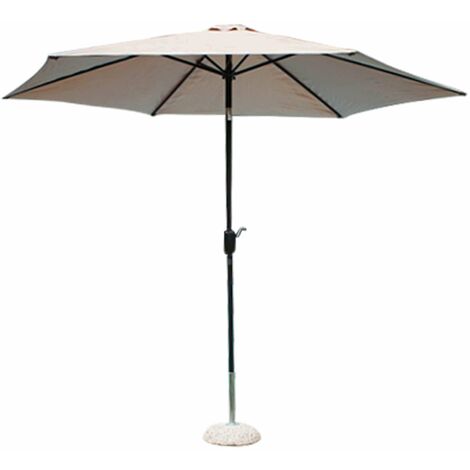 Ombrellone giardino con carrucola telo Ø3 ecru mod. Poly Eco