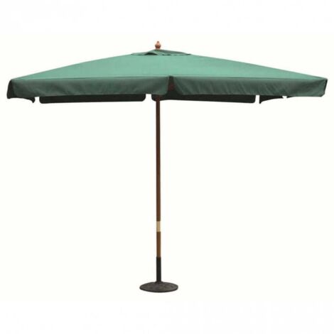 Ombrellone giardino legno antivento 2x3 verde mod. Fantasy