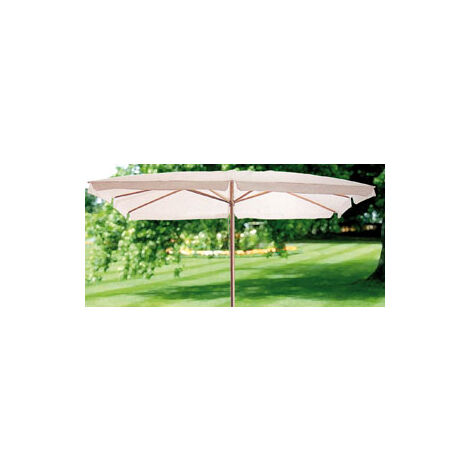 OMBRELLONE GIARDINO MUGHETTO PALO IN LEGNO ECRU MT. 3X4