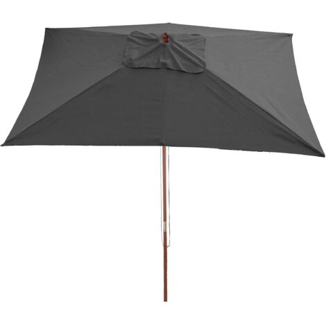 Ombrellone giardino spiaggia N83 Florida 3x2m poliestere antracite