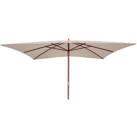 Ombrellone giardino spiaggia N83 Florida 3x4m poliestere avorio