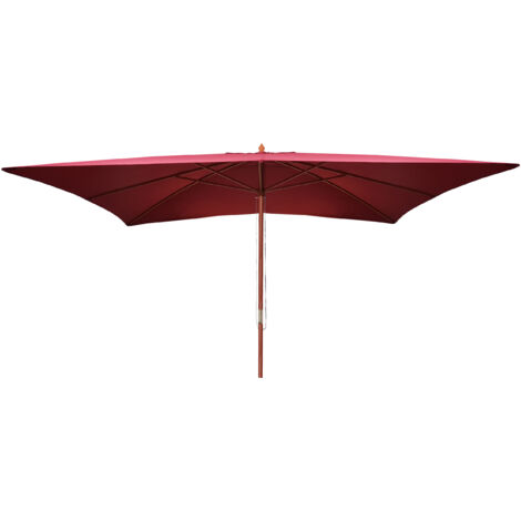 Ombrellone giardino spiaggia N83 Florida 3x4m poliestere bordeaux