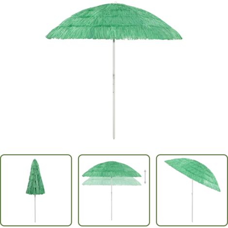Ombrellone hawaii -  Ombrellone da Spiaggia Hawaii Verde 240 cm