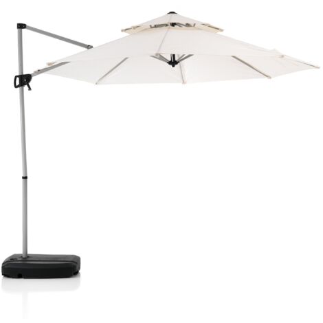 Ombrellone in acciaio grigio cm. H.260 x L.350 x P.350